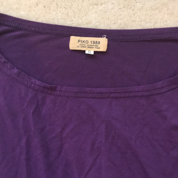 Purple piko blouse - Picture 2 of 3